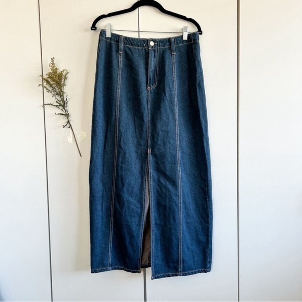 Velvet Heart Nikki High Waist Denim Maxi Skirt NWT • Sz 28